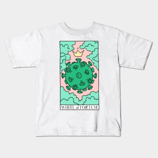 Wheel of Covid Fortune Tarot Card Kids T-Shirt